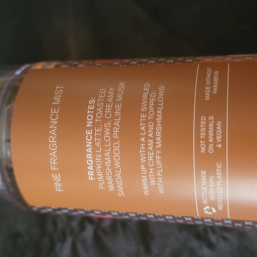 NWT Marshmallow Pumpkin Latte Fragrance Mist Bath & Body Works - Picture 2 of 3